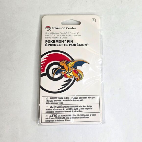 Pokémon Center Pikachu & Charizard Pokemon Pin - NEW SEALED - Picture 1 of 4